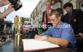 15.06.97 VfB Stuttgart Empfang am Rathaus DFB-Pokal Sieg 1997