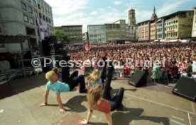 15.06.97 VfB Stuttgart Empfang am Rathaus DFB-Pokal Sieg 1997