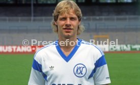 28.06.88 Karlsruher SC Fototermin Saison 1988/1989