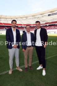 12.09.22 VfB Stuttgart PK Khedira, Lahm, Gentner