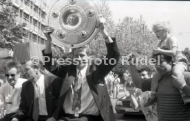 17.05.1992 VfB Stuttgart Meisterschaft Autokorso