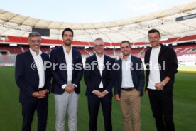 12.09.22 VfB Stuttgart PK Khedira, Lahm, Gentner