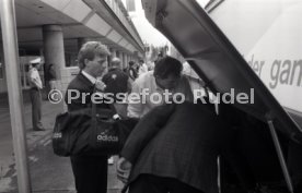 15.09.92 Ankunft Leeds United Flughafen Stuttgart