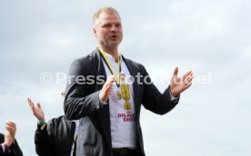25.05.25 VfB Stuttgart Feier und Autokorso DFB-Pokal Sieg Stuttgart Schlossplatz