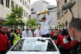 25.05.25 VfB Stuttgart Feier und Autokorso DFB-Pokal Sieg Stuttgart Schlossplatz