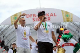 25.05.25 VfB Stuttgart Feier und Autokorso DFB-Pokal Sieg Stuttgart Schlossplatz