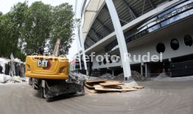 03.06.22 VfB Stuttgart Baggerbiss Umbau Mercedes-Benz Arena Haupttribüne