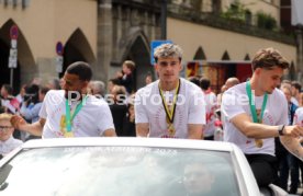 25.05.25 VfB Stuttgart Feier und Autokorso DFB-Pokal Sieg Stuttgart Schlossplatz