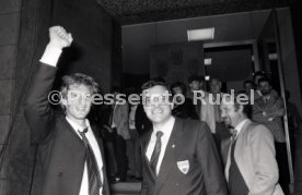 26.05.1984 VfB Stuttgart Meisterschaft 1984 Empfang Rathaus