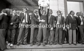 26.05.1984 VfB Stuttgart Meisterschaft 1984 Empfang Rathaus
