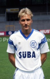28.06.88 Karlsruher SC Fototermin Saison 1988/1989