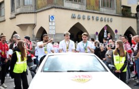 25.05.25 VfB Stuttgart Feier und Autokorso DFB-Pokal Sieg Stuttgart Schlossplatz