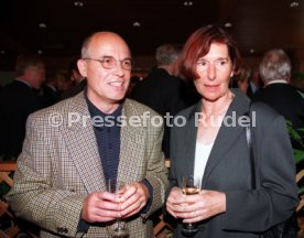 SV Stuttgarter Kickers 100 Jahre Feier li. Reinhold Boschert re. Karin Reichert-Frisch Foto Rudel