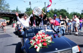 17.05.1992 VfB Stuttgart Meisterschaft Autokorso