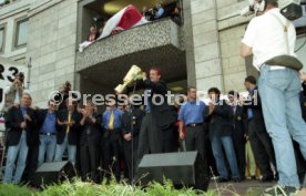 15.06.97 VfB Stuttgart Empfang am Rathaus DFB-Pokal Sieg 1997