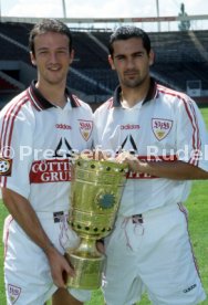 15.07.97 VfB Stuttgart Fototermin DFB-Pokal Sieger 1997