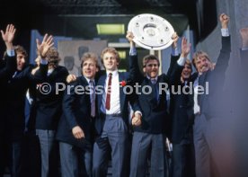 26.05.1984 VfB Stuttgart Meisterschaft 1984 Empfang Rathaus