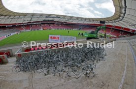 03.06.22 VfB Stuttgart Baggerbiss Umbau Mercedes-Benz Arena Haupttribüne