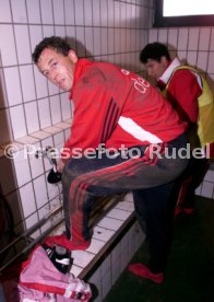 VfB Stuttgart Training li. Franz Wohlfahrt re. Krassimir Balakov Foto Rudel