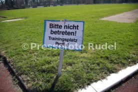 Stuttgarter Kickers ADM Sportpark gesperrt Corona Virus