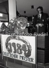 26.05.1984 VfB Stuttgart Meisterschaft 1984 Empfang Rathaus