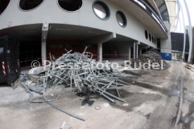 03.06.22 VfB Stuttgart Baggerbiss Umbau Mercedes-Benz Arena Haupttribüne