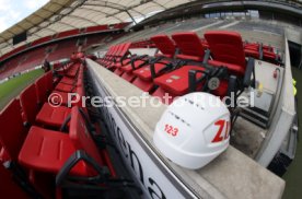 03.06.22 VfB Stuttgart Baggerbiss Umbau Mercedes-Benz Arena Haupttribüne