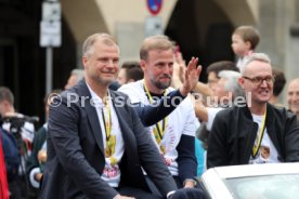 25.05.25 VfB Stuttgart Feier und Autokorso DFB-Pokal Sieg Stuttgart Schlossplatz
