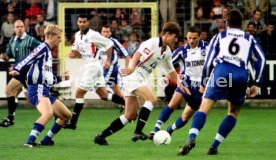 Stuttgarter Kickers-TeBe Berlin v.l. Achim Pfuderer, Ilija Aracic, Adnan Kevric, Alexander Malchow Foto Rudel