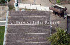Stuttgarter Kickers Gazi Stadion Trib&uuml;ne Dach