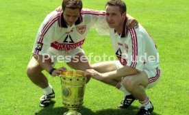15.07.97 VfB Stuttgart Fototermin DFB-Pokal Sieger 1997