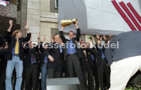 15.06.97 VfB Stuttgart Empfang am Rathaus DFB-Pokal Sieg 1997