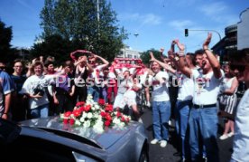 17.05.1992 VfB Stuttgart Meisterschaft Autokorso