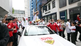 25.05.25 VfB Stuttgart Feier und Autokorso DFB-Pokal Sieg Stuttgart Schlossplatz