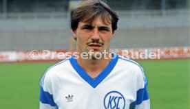 28.06.88 Karlsruher SC Fototermin Saison 1988/1989