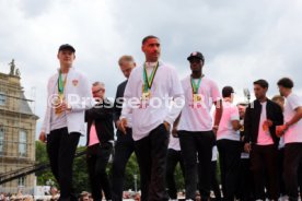 25.05.25 VfB Stuttgart Feier und Autokorso DFB-Pokal Sieg Stuttgart Schlossplatz