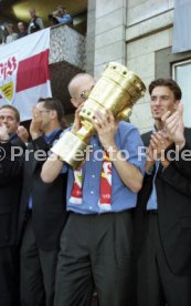 15.06.97 VfB Stuttgart Empfang am Rathaus DFB-Pokal Sieg 1997