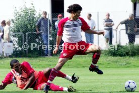 VfB Stuttgart Training li. Didi re. Krassimir Balakov Foto Rudel