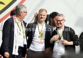 25.05.25 VfB Stuttgart Feier und Autokorso DFB-Pokal Sieg Stuttgart Schlossplatz