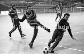 18.01.87 Stuttgarter Kickers Training Schleyer-Halle