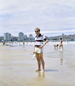 19.06.82 WM 1982 DFB Spieler am Strand