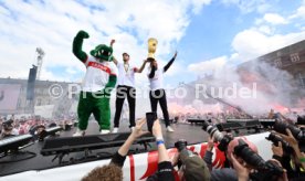 25.05.25 VfB Stuttgart Feier und Autokorso DFB-Pokal Sieg Stuttgart Schlossplatz