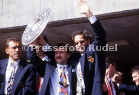 17.05.1992 VfB Stuttgart Meisterschaft Empfang im Stadion