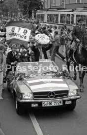26.05.1984 VfB Stuttgart Meisterschaft 1984 Autokorso Bad Cannstatt