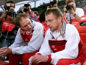 VfB Stuttgart-FC Bayern M&uuml;nchen 0:2 li. Peter Starzmann re. Ralf Rangnick Foto Rudel