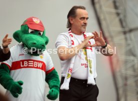 25.05.25 VfB Stuttgart Feier und Autokorso DFB-Pokal Sieg Stuttgart Schlossplatz