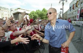15.06.97 VfB Stuttgart Empfang am Rathaus DFB-Pokal Sieg 1997