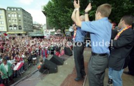 15.06.97 VfB Stuttgart Empfang am Rathaus DFB-Pokal Sieg 1997