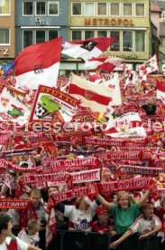 15.06.97 VfB Stuttgart Empfang am Rathaus DFB-Pokal Sieg 1997
