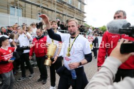 25.05.25 VfB Stuttgart Feier und Autokorso DFB-Pokal Sieg Stuttgart Schlossplatz